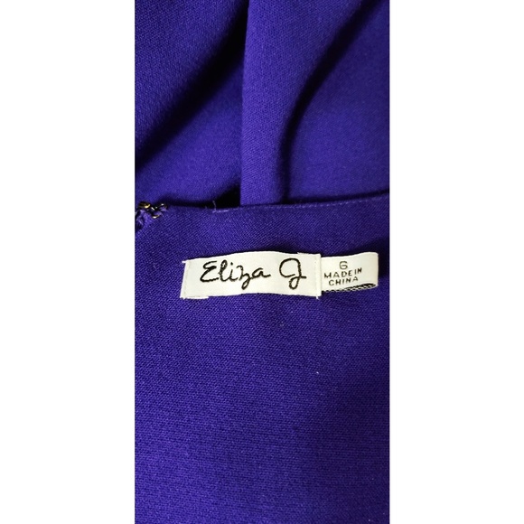 Eliza J Sheath Dress Purple Midi Size 6 - Picture 2 of 8